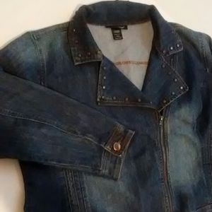 Ashley stewart denim jean jacket sz 18/20